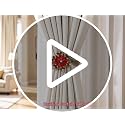 2-Pack Christmas Poinsettia Curtain Tiebacks - Festive Window Decor