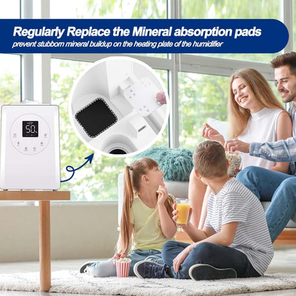 Top-Fill Humidifier Replacement Filters 20 Pack and Replacement Aroma Pads 20 Pack - Compatible with LEVOIT LV600HH, LV600S, OasisMist450S, OasisMist600S - Descaling Pads, White