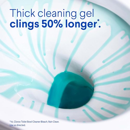 Clorox Toilet Bowl Cleaner - Clinging Bleach Gel with Ocean Mist Scent - 24 Fl Oz, Pack of 2