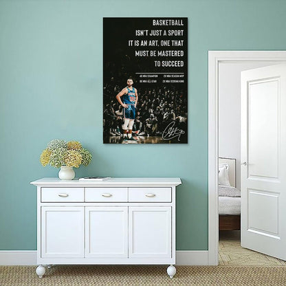 Sports Star Stephen Curry Signed Inspirational Poster Personal Record Decorative Painting Canvas Wall Art Living Room Aesthetic Posters For Boys Bedroom Teens Room. Painting - Single 2-3-Unframe-style