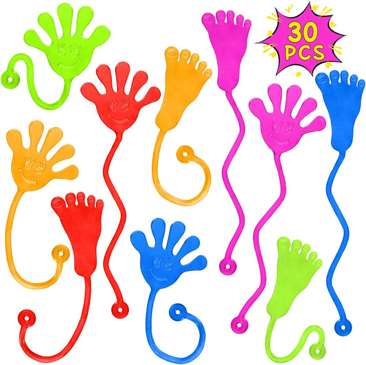 PICcircuit Sticky Hands - Bulk 30 PCS Stretchy Party Favors for Kids | Classroom Prizes & Birthday Gifts