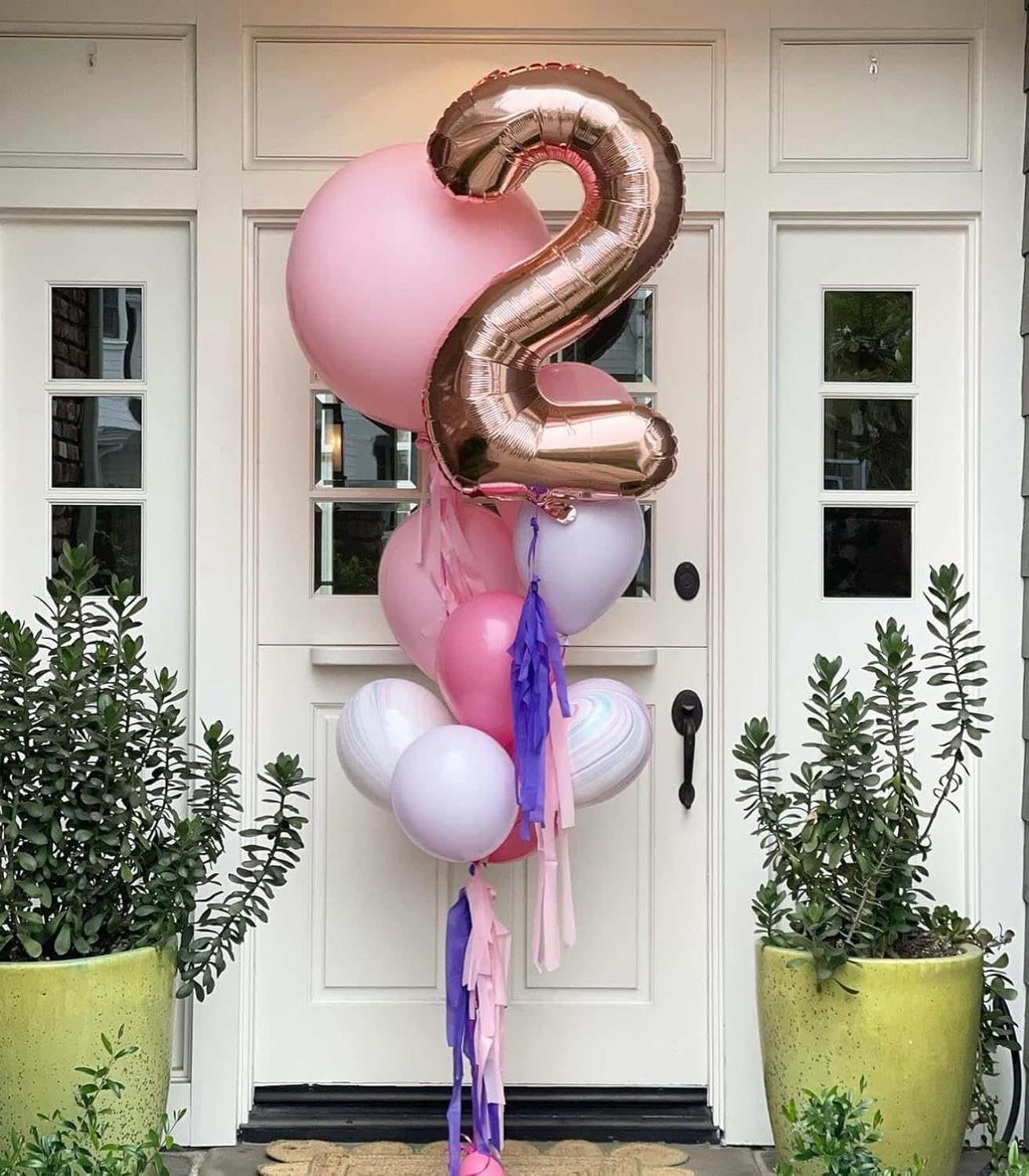 Rose Gold Number 12 Balloon - 40 Inch 12th Birthday Decorations for Girls & Boys
