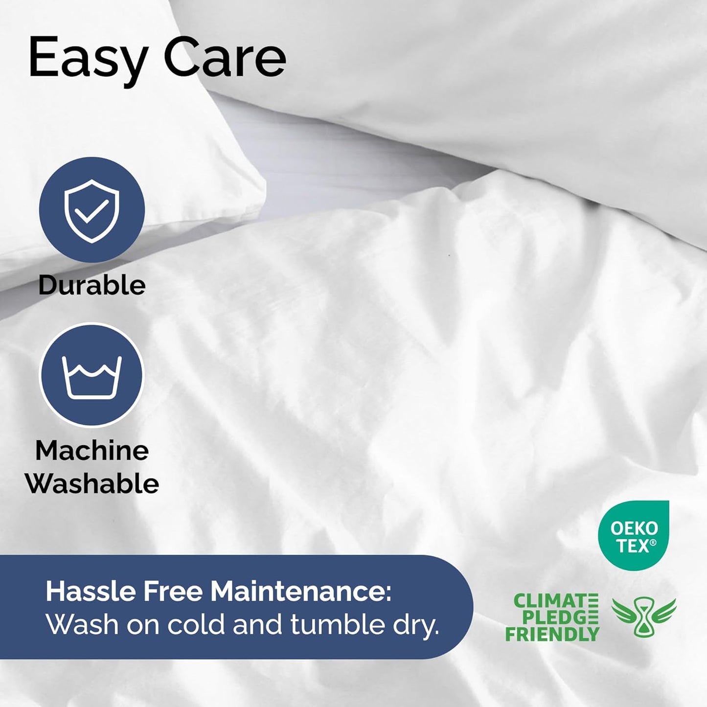Regine Switzerland King Duvet Cover Set - Extra Soft Hotel Luxury 104" x 90" with 2 Pillow Shams - Easy Care, Fade-Free, Cozy & Breathable (White)
