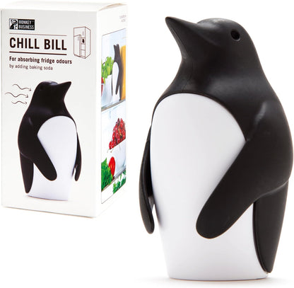 Monkey Business Chill Bill Refrigerator Deodorizer - Cute Baking Soda Container for Fresh Fridge | Kitchen Gadget