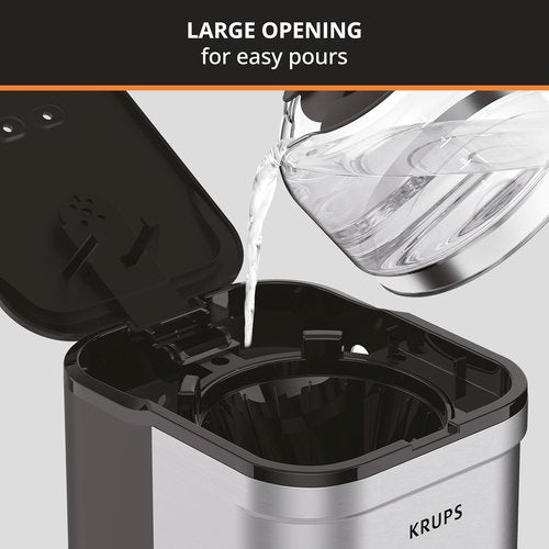 KRUPS Simply Brew Compact 5-Cup Coffee Maker - Stainless Steel, Pause & Brew, Keep Warm Feature