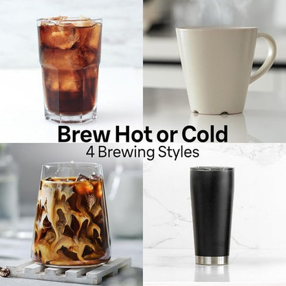 Braun MultiServe Plus 10-Cup Drip Coffee Maker - Programmable Hot & Cold Brewer with Stainless Steel Design | KF9270SI
