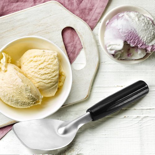 Heavy Duty Ice Cream Spade Scoop - Non-Slip Stainless Steel Spoon for Hard Frozen Treats