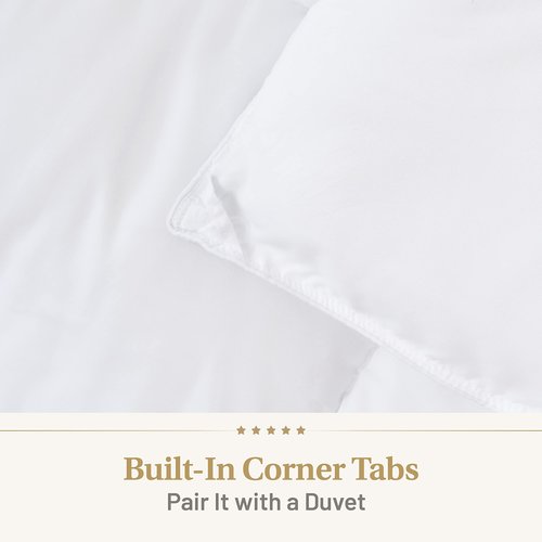 Down Alternative Comforter King Size - Fluffy Duvet Insert - Premium Plush All Season - Luxury Breathable Hotel Cooling Comforter - King, White, 104x86 inches - Comes Compressed Packaging