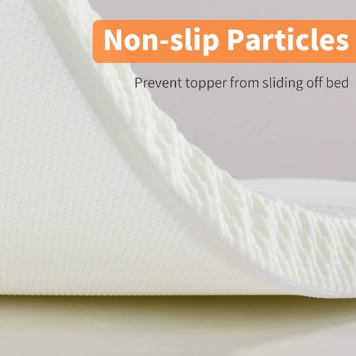 HOMBYS Memory Foam Massage Bed Mattress Topper with Removable Cover, Massage Table Mattress Topper with Elastic Bands, Non-Slip Lash Bed Cushion Only (Bed Not Included) 73"x24"x3"