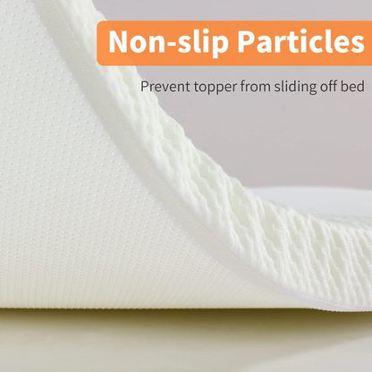 HOMBYS Memory Foam Massage Bed Mattress Topper with Removable Cover, Massage Table Mattress Topper with Elastic Bands, Non-Slip Lash Bed Cushion Only (Bed Not Included) 73"x24"x3"