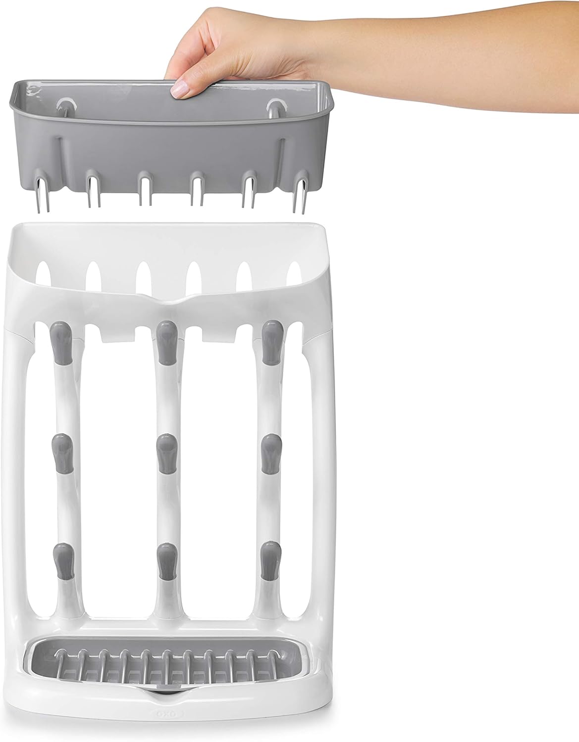 OXO Tot Drying Rack - Space-Saving Design for Efficient Dish Drying | Compact & Practical
