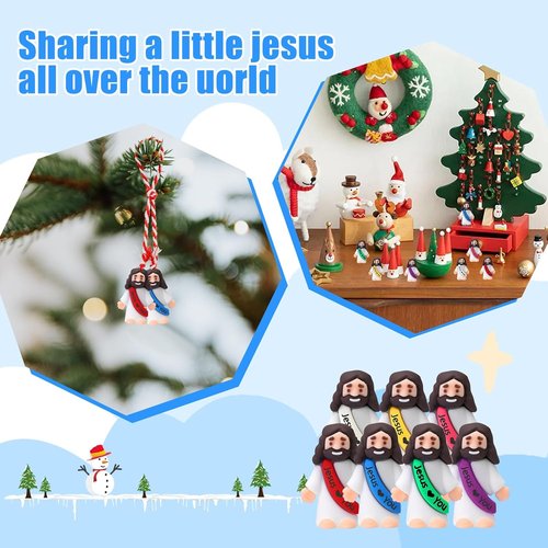 Little Jesus Figures by [Brand Name] - 40 Mini Jesus Statues for Religious Parties & Christian Gifts