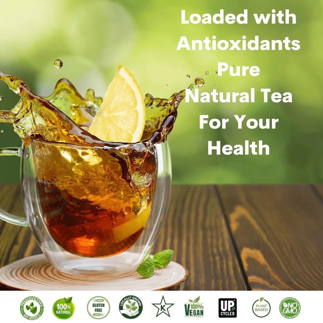 avocado leaf tea Black Tea Blend – Lightly Caffeinated, Healthy Herbal Tea | Immune Support & Booster | Cold Brew or Hot Tea - 15 Tea Bags | 30 Servings (Sugar-Free, Vegan, Gluten Free, and Non-GMO)