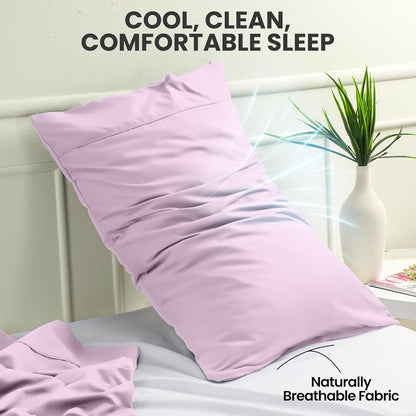 Utopia Bedding Queen Pillow Cases - Soft Brushed Microfiber - Fade Resistant | 20 x 30 Inches, Lavender - 2 Pack