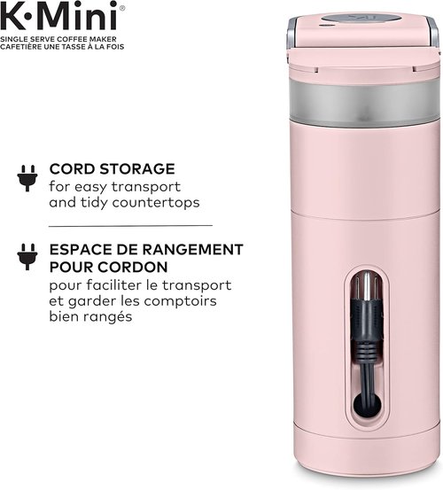 Keurig K-Mini Coffee Maker - Ultra-Sleek Design in Dusty Rose | Single Serve K-Cup Pod System