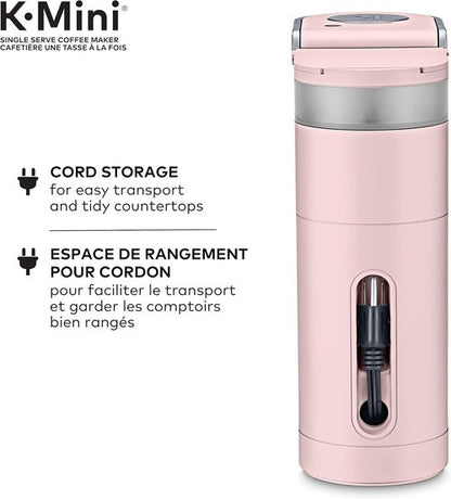 Keurig K-Mini Coffee Maker - Ultra-Sleek Design in Dusty Rose | Single Serve K-Cup Pod System