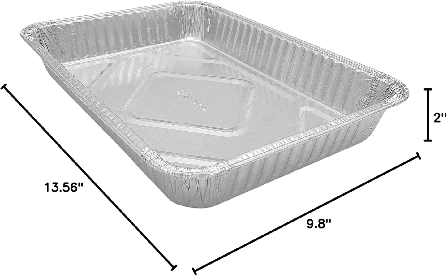PACTOGO Disposable Aluminum Foil Cake Pans - 13" x 9" x 2" | Perfect for Baking & Storing (Pack of 12)