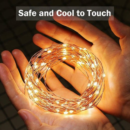 Lighting EVER Fairy Lights - 33ft 100 LED Warm White Copper Wire String Lights | Waterproof Indoor/Outdoor Decor
