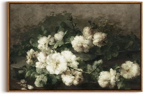 InSimSea Framed Canvas Wall Art - Vintage & Modern Farmhouse Decor | Large 20"x30" Prints for Living Room & Bedroom