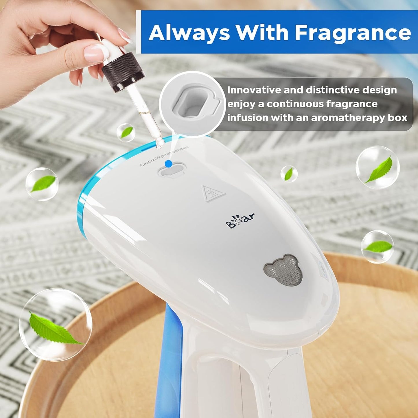 Bear Steamer | 1300W Handheld Clothes Steamer with 230ml Tank & Auto-Off Safety - Ideal for Home & Travel Wrinkle Removal