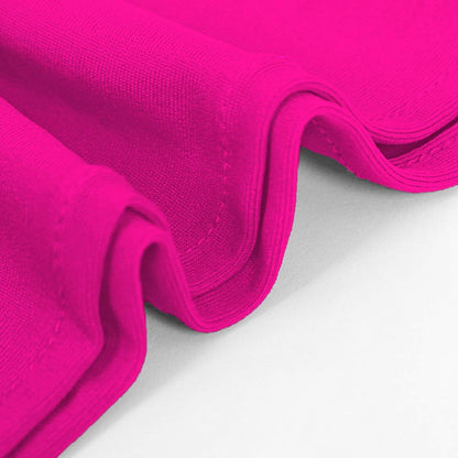 Peomeise Fuchsia Spandex Chair Sashes - 25pcs with Buckle Slider for Weddings & Parties