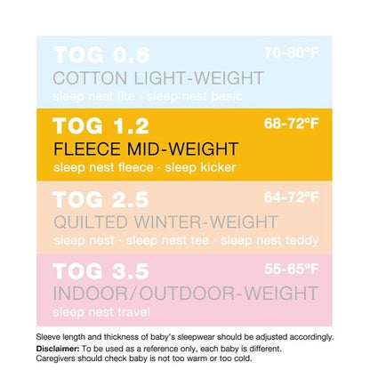 Baby Deedee Sleep Nest Fleece - Baby Sleep Sack 1.2 TOG 18-36 Months, Comfort Sleeping Bag with Soft Polar Fleece & Patented Shoulder Snaps, Toddler Wearable Blanket for Boys & Girls, Lavender