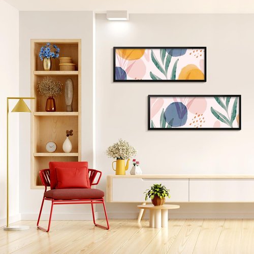 LaVie Home 12x30 Black Picture Frame - HD Plexiglass for Vertical/Horizontal Display | Classic Collection