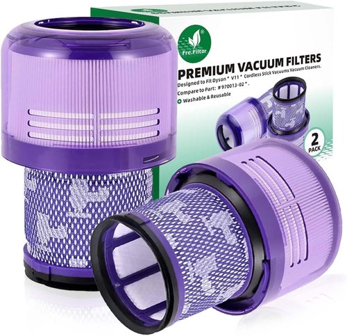 Dyson 2-Pack Replacement Filters - Washable & Reusable for V11 Animal, V11 Torque Drive, V15 Detect