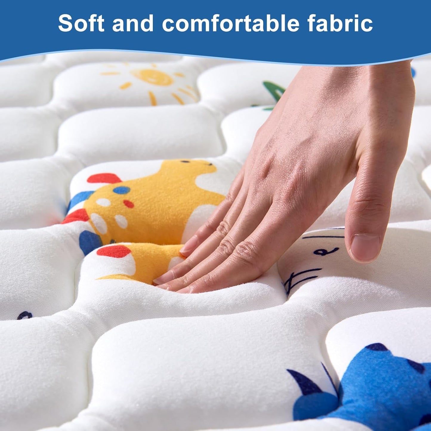 Odorless Premium Foam Baby Play Mat - Soft Hypoallergenic Crawling Mat | 50" x 50" Non-Slip Cushion for Infants & Toddlers