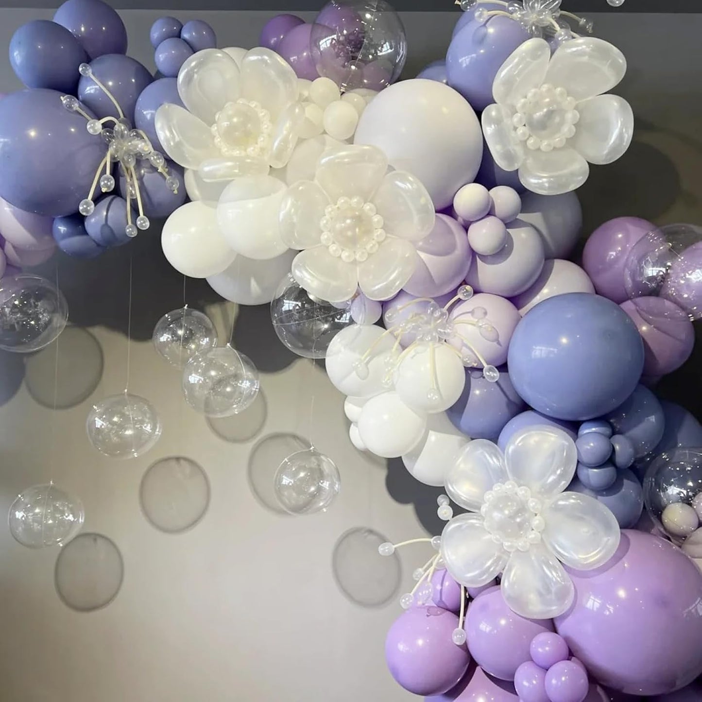 Voircoloria Pastel Purple Balloon Garland Kit - 90 Pack in 5/10/12/18 Inch for Parties & Celebrations