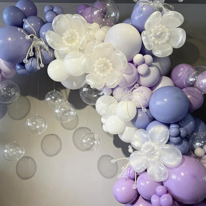 Voircoloria Pastel Purple Balloon Garland Kit - 90 Pack in 5/10/12/18 Inch for Parties & Celebrations