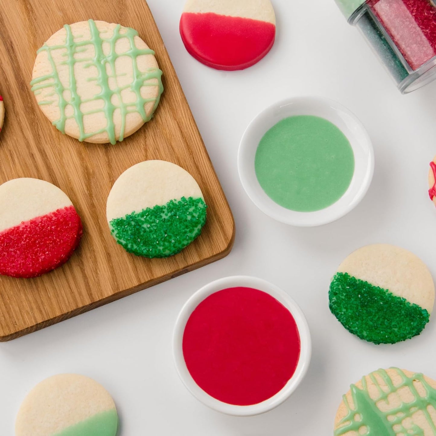 Natural Dye Free Christmas Food Coloring Set by [Brand Name] - 3 Bottles (Berry Kiss Red, Leaf Green, Winter Blue) | Perfect for Frosting, Baking & Icing