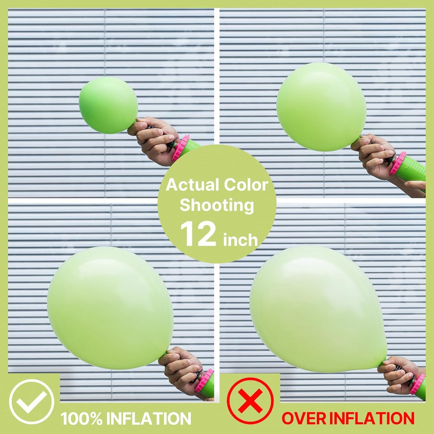 PartyWoo Lime Green Balloons - 127 Pcs Neon Latex Balloon Arch Kit for Graduation & Birthday Decor