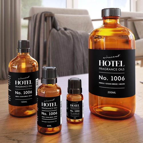 AirScent Hotel Diffuser Oil No. 1006 - Neroli Ocean Breeze Melon - Hotel Scent Dupe - Premium Fragrance Oil for Ultrasonic and Waterless Diffusers and Crafting - 10 mL, .34 fl oz Glass Dropper Bottle