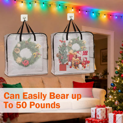 Regine Switzerland Wreath Storage Container - 25-Inch Durable Polyester Bag with Handles for Holiday Decorations