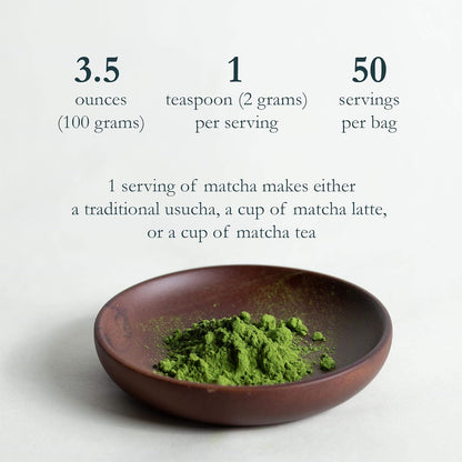 Naoki Matcha Green Tea Powder - Authentic Yame Blend Ceremonial Grade First Harvest (100g / 3.5oz)