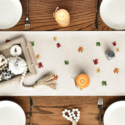 Beige 13 x 48 Inch Table Runner - Artoid Mode 210 GSM Polyester