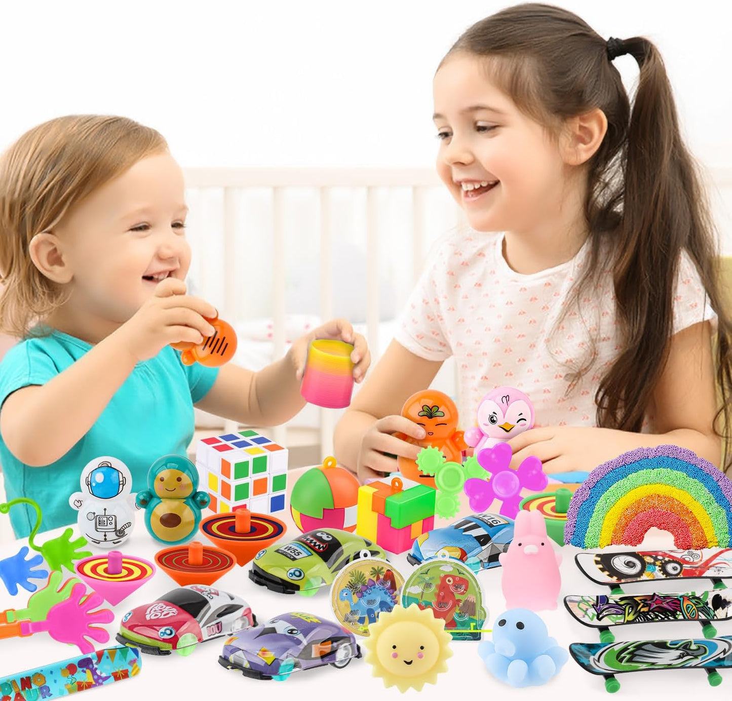 Soi-Meme 60 Pcs Carnival Treasure Box Toys - Mini Bulk Gifts for Kids' Parties & Easter Baskets