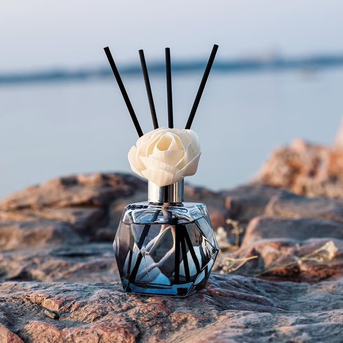 Brakula Reed Diffuser Set, 6.09 fl oz (180 ml)- Fresh Linen with 8 Reed Sticks, Home Fragrance Reed Diffuser for Bathroom Shelf Decor