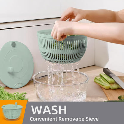 Salad Spinner by [Brand Name] - 5.3Qt Large Lettuce and Fruit Washer with Strainer