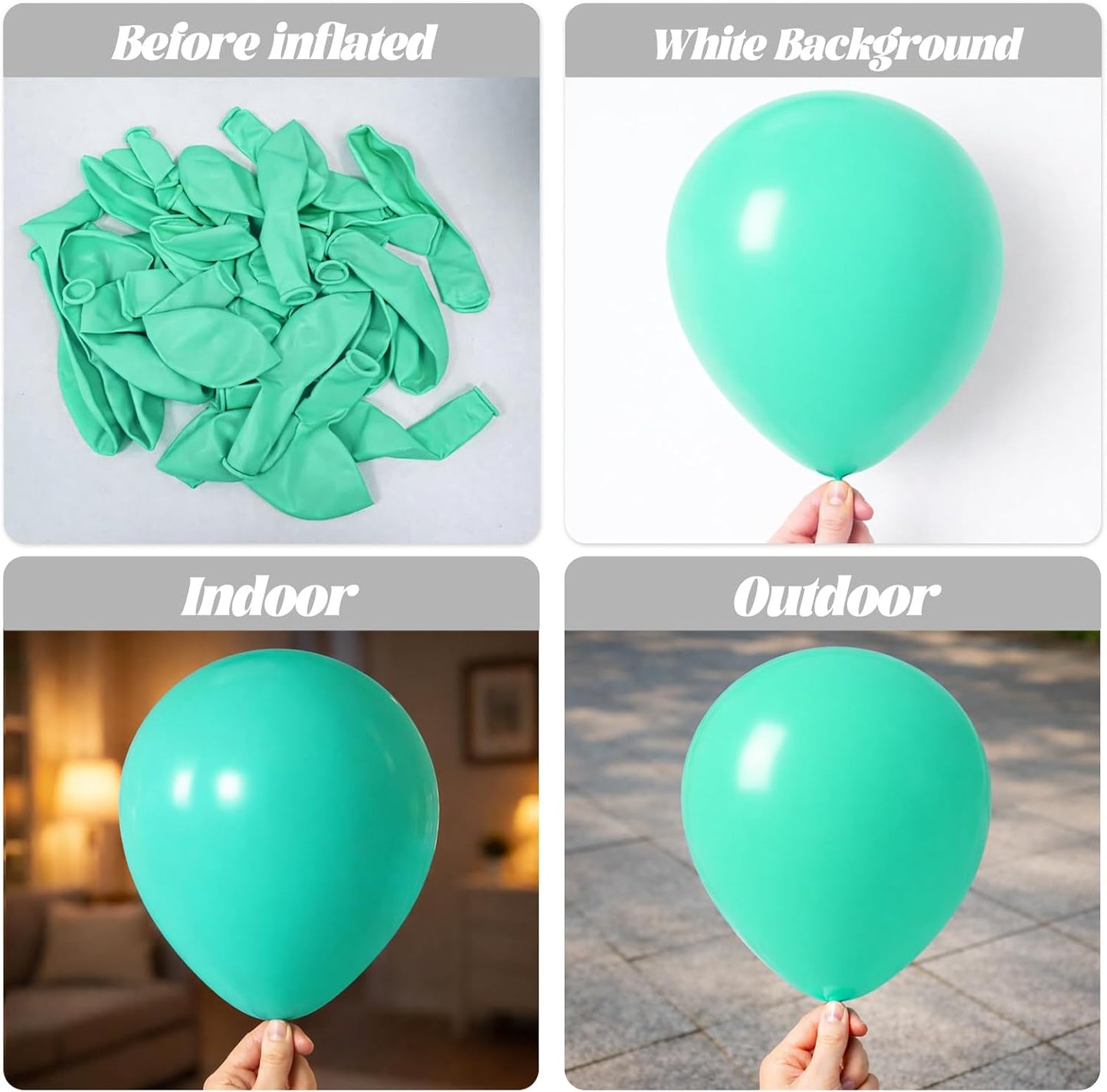 Voircoloria Teal Balloon Garland Kit - 90 Pack of 5-18 Inch Balloons for Graduation, Weddings & Parties