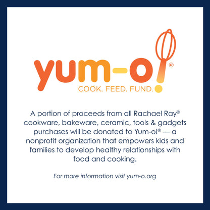 Rachael Ray NITRO Cast Iron Frying Pan/Skillet with Helper Handle and Pour Spouts, 12 Inch, Gray