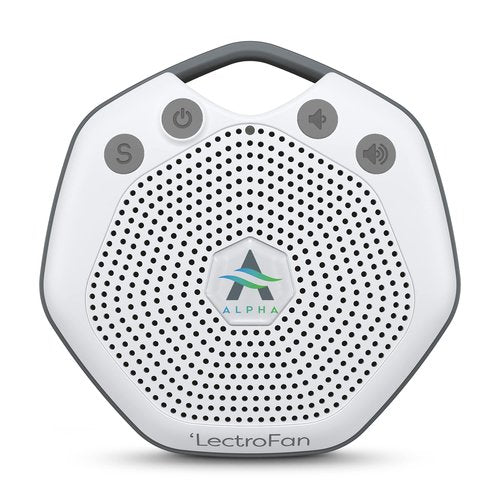 Adaptive Sound Technologies LectroFan Alpha Portable Sleep Sound Machine - Rechargeable White Noise Machine for Crib, Stroller, Car Seat & More - 7 Non-Looping Sounds - for Travel, Bedroom, Nursery