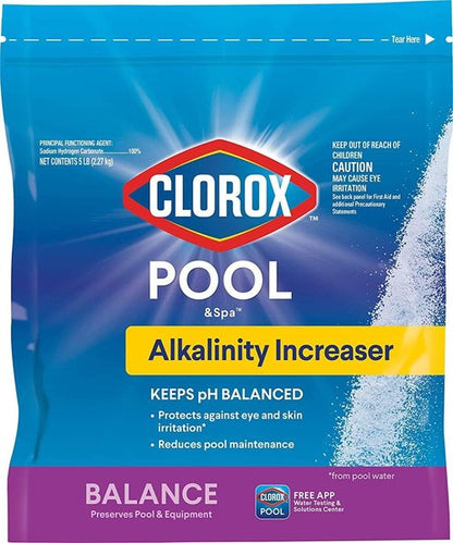 Clorox® Pool&Spa™ Alkalinity Increaser - Maintains pH Balance for Healthy Pools, 5LB