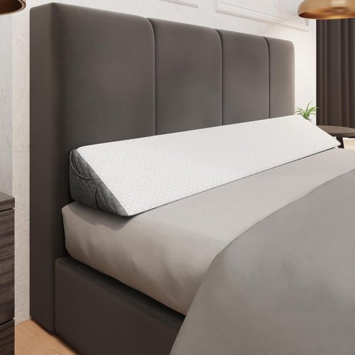 Kolbs King Size Bed Wedge Pillow - Stylish Headboard Gap Filler for Comfort & Support