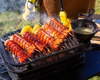 Lodge Cast Iron Grill - Durable Sportsman's Pro Design for Perfect Outdoor Cooking