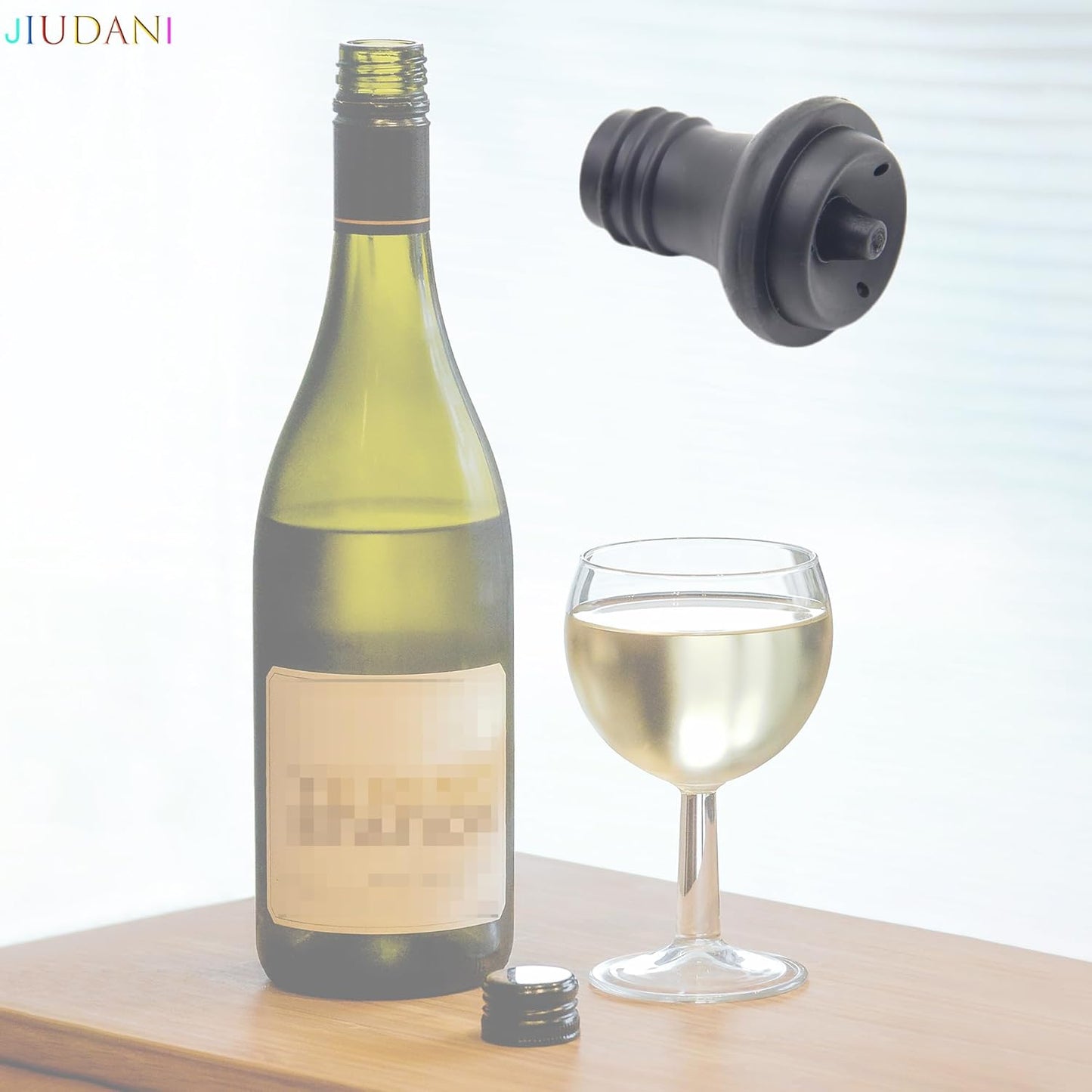Wine Saver Vacuum Stoppers Pack of 6 Rubber Wine Stoppers, for Wine Saver Vacuum Pump Preserver, Bottle Rubber Corks to Preserve Wine Flavor Best Wine Air Vacuum Stoppers To Keep Wine Fresh