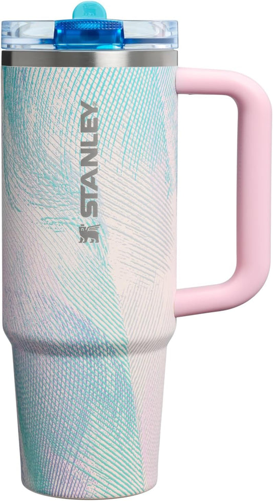 STANLEY Quencher ProTour 30 oz Tumbler - Leakproof Lid, Built-In Straw & Handle | Insulated, BPA-Free, Sea Glass Plume