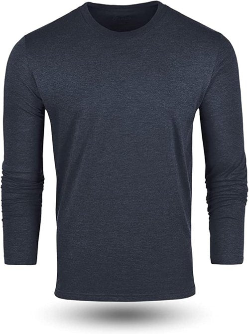 Fresh Clean Threads Men's Long Sleeve T-Shirt - Soft Pre-Shrunk Cotton Blend Classic Tee