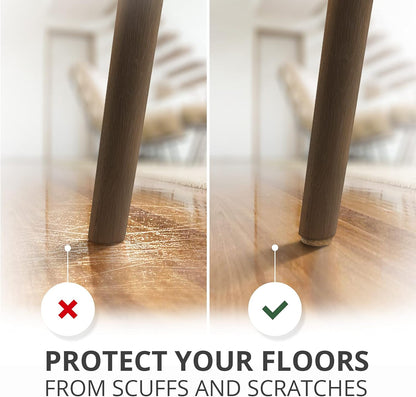X-PROTECTOR Felt Furniture Pads - 133 Premium Pads for Wood Floor Protection | Brown & Beige